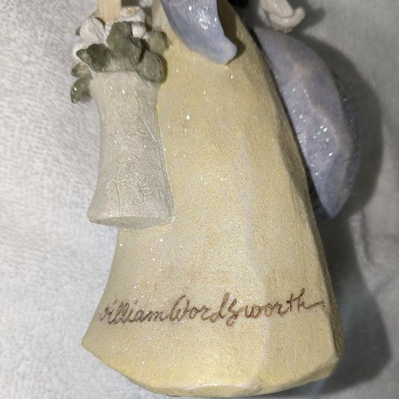 FOUNDATIONS By Karen Hahn Porcelain Angel Figurine  9" Tall - Picture 3 of 5